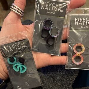 Pierced Nation Silicone Ear Plugs Set